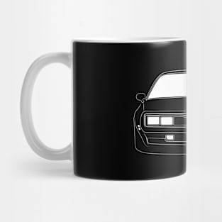 Pontiac Trans Am White Outline Mug